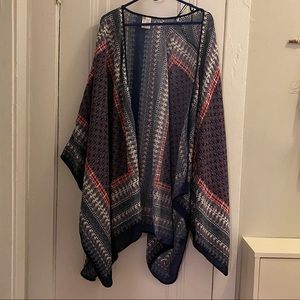 Japan Blue Paisley Kimono one size